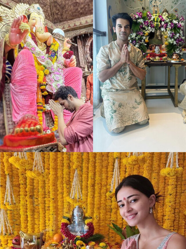 Ananya Pandey, Kartik Aaryan, Rajkummar Rao celebrate Ganesh Chaturthi
